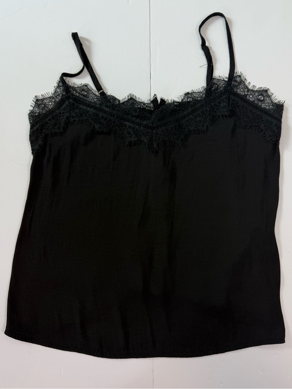 Hollister Black Lace-Trim Cami Tank